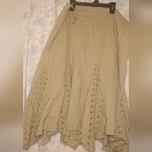 Vintage Green Claudia Ricardo Midi Skirt
